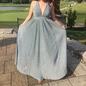 Honey - Sparkly Blue Evening Gown